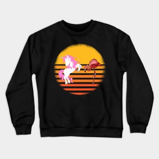 Sun Unicorn Flamingo Crewneck Sweatshirt